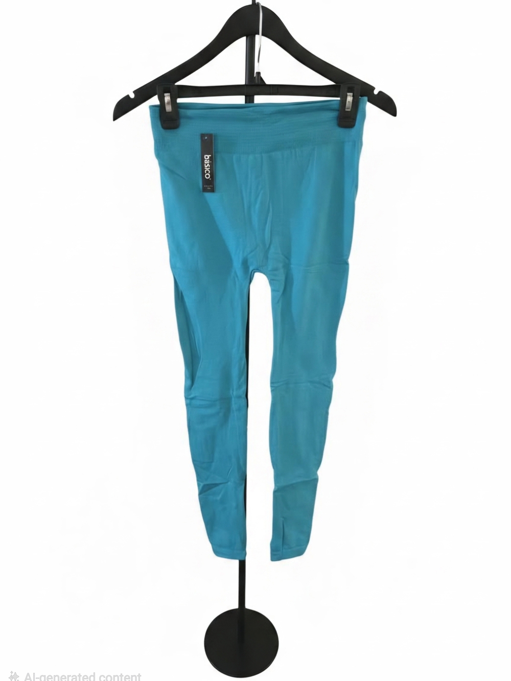 NWT BASICO Teal Women's High-Waist Performance Leggings